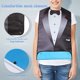 thumbnail image 5 of Exceart Babero para Adultos, Ancianos, Pacientes, Mujeres, Hombres, Hora de Comer, Ropa Protectora, Negro, Patrón de Doble Capa, Impermeable, Reutilizable, Lavable, 5 of 5