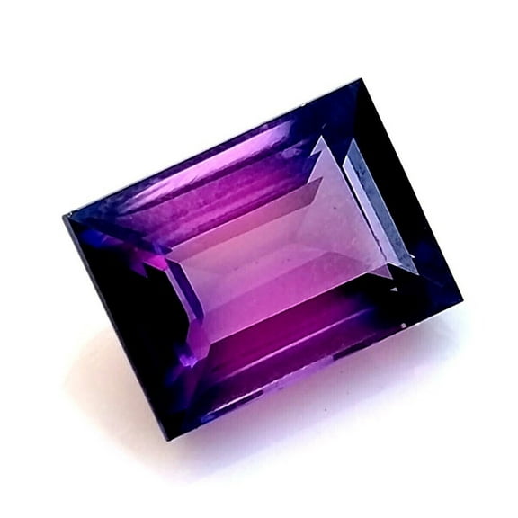 16 Ct Synthetic lab-Created Purple Sapphire Emerald Shape Loose Gemstone