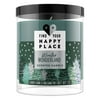 Find Your Happy Place Winter Wonderland Scented Candle Candy Cane & Balsam Fir 7 oz