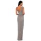 thumbnail image 4 of Sexy Rose Gold Deep V-neck Whit Split Sequins Party Maxi Dress, 4 of 5