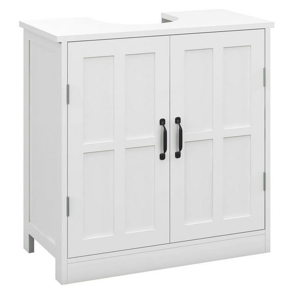 Bathroom Sink Cabinet, White Pedestal Sink Organizer with Adjustable Shelf, Under Sink Storage, Space Saving Bathroom Cabinet