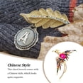 thumbnail image 3 of Guardurnaity Broche de pájaro de fuego colgante de pecho joyería de moda decoraciones de fiesta multiusos Unisex ligero estilo chino Ropa, zapatos y accesorios Miscelánea Rosa Guardurnaity AP019184-01, 3 of 6