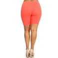 thumbnail image 3 of Women's Plus Size Workout Elastic High Waist Basic Active Yoga Casual Biker Shorts Pants, 3 of 3