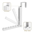 thumbnail image 2 of Aokeyee over the Door Hanger Folding Clothes Drying Rack, Hanging Coat Rack for Indoor Laundry Room Foldable Portable Clothing Hanger Hook 2 Pack, 2 of 7