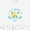 thumbnail image 4 of Inktastic Life's Better at the Beach Girls Baby Dress, 4 of 5