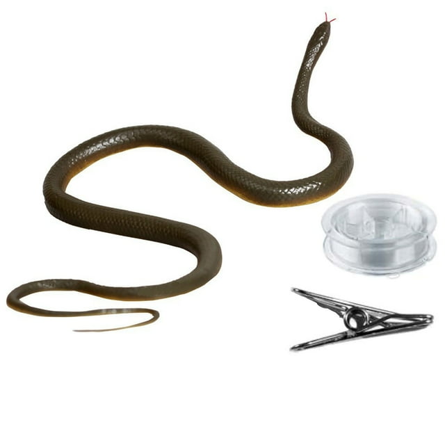 ¡Venta caliente! Broma de serpiente con clip de cuerda: broma de serpiente con clip, broma de serpiente en una cuerda que la gente, broma de serpiente de golf DIY con cuerda y clip