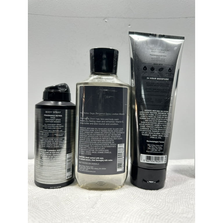 Bath & Body Works Graphite Men's Collection 3 Piece Gift Set