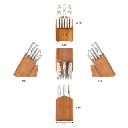 Cangshan L Series 17 Piece German Steel Forged Knife Set (White)
