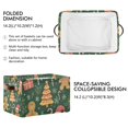 thumbnail image 2 of Yayeee Canvas Storage Basket with Handles for Shelves Fabric Bins Closet Organizer, Beige Christmas Gingerbread, 2 of 8