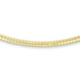 thumbnail image 3 of 14K Yellow Gold 3mm Lightweight Omega Necklace 16 Inch, 3 of 6