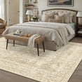 thumbnail image 4 of BERTHMEER 9'x12' Area Rugs for Living Room Bedroom Beige Vintage Non Slip Washable Large Farmhouse Office Dining Room Oriental Traditional Distressed Carpets, 4 of 7
