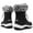 Black Gems, variant on Women’s Snow Boot With Waterproof Lace Up Mid-Calf Outdoor Winter Deep Tread Rubber Sole