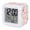 Coral Red Orange, variant on Red Orange Coastal Digital Alarm Clock for Bedrooms,Smart LED Alarm Clock with 7 Color Night Light,Sea Turtle Nautical Coral Summer Beach Silent Wake Up Clocks for Sleep Study Cooking 3.2"x3.2"