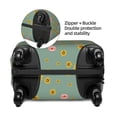 thumbnail image 4 of Lsque Pig Face With Sunflower Printed Luggage Cover, Travel Luggage Protector,Scratch and Dirt Resistant, Fits 18-32 Inch Luggage - Medium, 4 of 9
