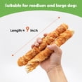 thumbnail image 3 of MON2SUN Chicken Wrapped Rawhide Rolls Medium and Large Dog Treats, 23.28 oz (6 Count), 9 Inch, 3 of 9
