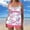 01 Rose Chaud1, variante sur Weiqiqre Hauts de Bikini pour Femmes Deux Pièces Maillots de Bain Contrôle du Ventre avec Shorty Maillot de Bain