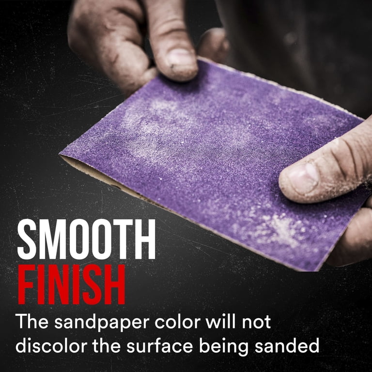 3M Pro Grade Precision Sandpaper, No-Slip Grip, 6 Sheets photo 5