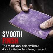 3M Pro Grade Precision Sandpaper, 80 Grit, No-Slip Grip Backing, 3 2/3 in. x 9 in., 6 Sheets