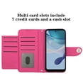 thumbnail image 2 of for Motorola Moto G 5G 2023 Wallet Case, Elegant Card Holder Cash Slot PU Leather Kickstand Wrist Strap Wallet Shockproof Protective Flip Women Girls Case Cover for Moto G 5G 2023, Rose, 2 of 7