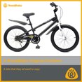 thumbnail image 4 of RoyalBaby Freestyle 20 Inch Kids Bike with Kickstand & Water Bottle, Black, 4 of 12