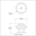 thumbnail image 2 of Allied Brass Designer Cabinet Knob, Venetian Bronze, 2 of 3