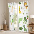 thumbnail image 3 of jejeloiu Cute Cartoon dinosaur Blackout Curtains,Zoo Animal Giraffe Curtains Pack of 2 (38x45 Each),Tropical Desert Plant Cactus Window Curtains For Kids Boys,Super Cozy Room Decor, 3 of 6