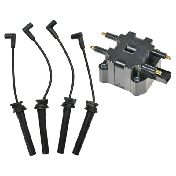TRQ Ignition Engine Spark Plug Wire & Coil Kit Set for Sebring Neon Stratus ICA71520 Fits select: 2003-2005 DODGE NEON, 1996-2000 PLYMOUTH BREEZE