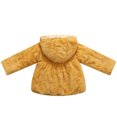 thumbnail image 2 of Richie House Girls' Faux Fur Hooded Jacket with Knit Pockets and Lace Trim RH0789, 2 of 2
