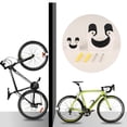 thumbnail image 1 of Colgador de bicicleta montado en la pared Soporte de estante de estacionamiento de pared para bicicleta MTB (negro), 1 of 3