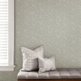 thumbnail image 3 of NuWallpaper Grey Poplin Texture Vinyl Peel And Stick Wallpaper, 216-in by 20.5-in, 30.75 sq. ft., 3 of 7