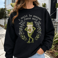 thumbnail image 5 of Christian Shirt, I Could Be Meaner but Jesus Said No Frog Sweatshirt, Funny Faith Hoodie, Sarcastic Christian Gift for Women and Friends, 5 of 9