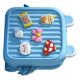 thumbnail image 2 of Mochila para niños, niños, niñas, impermeable, EVA, DIY, bonita decoración de dibujos animados, mochila para guardería, azul, tamaño libre, 2 of 12