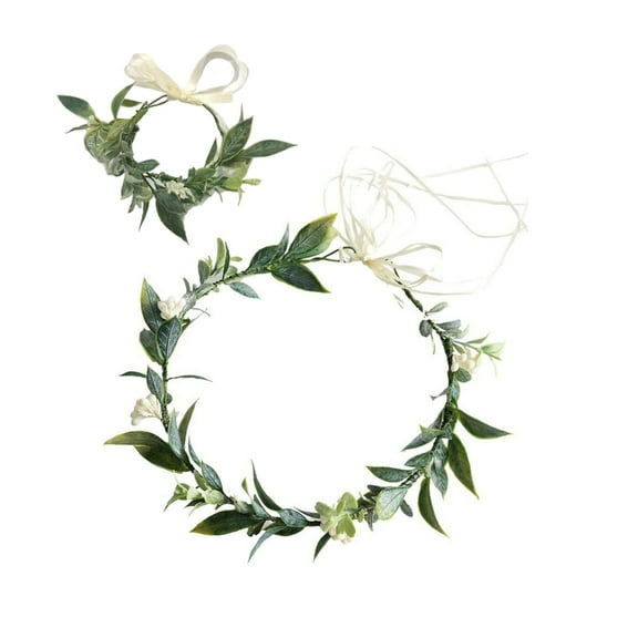 Flower Headbands Women Bride Flower Crown Wedding Floral Garlands Bracelet