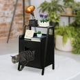 thumbnail image 5 of Cat Litter Box Furniture, Hidden Cat Bed End Table for Cats Nightstand Pet House, 5 of 5