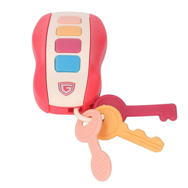 Car Keys Toy, Smart Remote Key Toy Music Small Buttons Early Educational Simulated Sound For Daily Play Red,Blue
