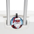 thumbnail image 3 of Santa Claus 2Pcs PU Leather Round Luggage Tags with Privacy Cover and Name ID Tag for Suitcase, Handbags, Backpacks, School Bags, 3 of 6