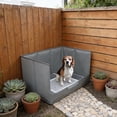 thumbnail image 6 of Serenable Indoor Dog Potty Tray Portable Dog Pee Pad Holder for Travel Patio Apartment Gray S, 6 of 9