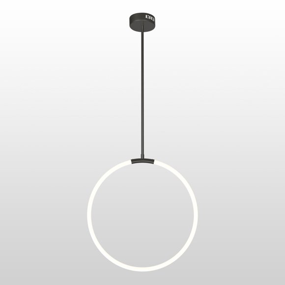 CWI Lighting 1 Light LED Chandelier with Black finish