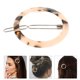 thumbnail image 3 of Pinzas para el cabello de resina ostentosas para mujer, pinzas para el cabello, horquillas geométricas, accesorios para peinar el cabello (café manchado), 3 of 6