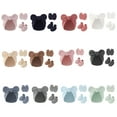 thumbnail image 6 of Soft Gloves Hand Mittens Nursery Hat Toddler Mitts Mittens Socks Hat Cotton Gloves Footwear for 0-2 Months, 6 of 9