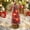 B, variant on ZZkhGO Mini Christmas Tree Decoration, Colorful LED Illuminated Small Tabletop Tree, Battery Operated Festive Miniature Tree for Desktop Home Holiday Party Decor