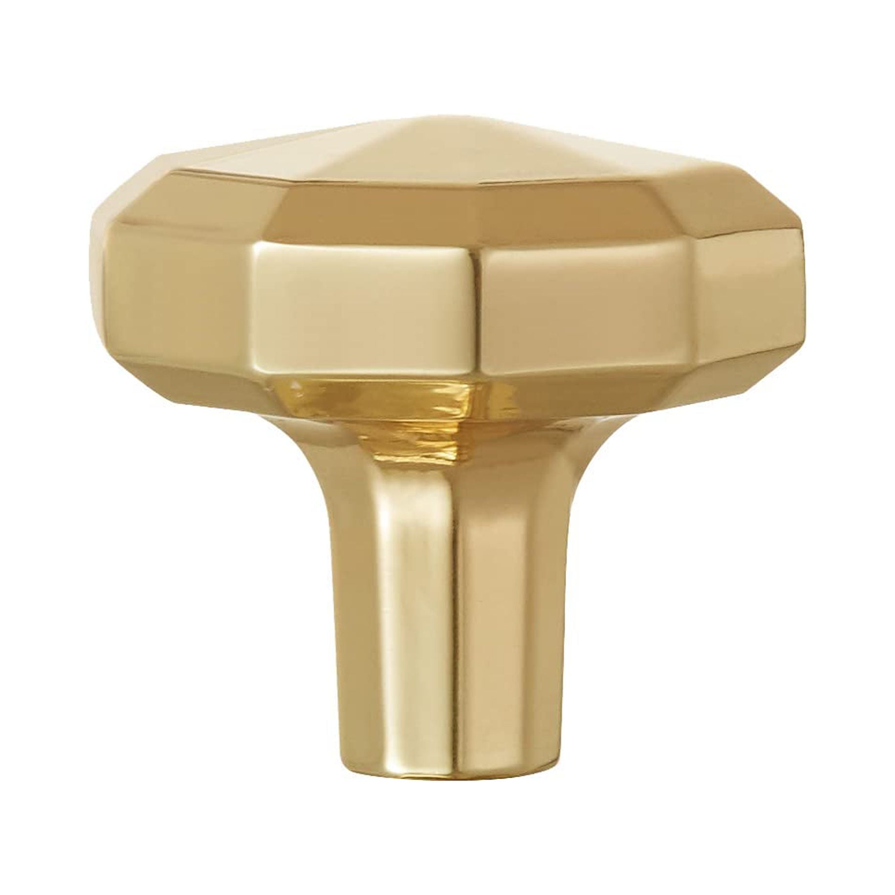 Utopia Alley 10pcs Hanover Cabinet Ring Pull Knob - Decorative Cabinet Drop Pull Knobs for Cabinets and Drawers - Vintage Cabinet Hardware with Hand Finished Polished Gold - Pull Knobs 1.2"
