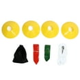 thumbnail image 2 of Flag Football Set, 10 Player Football Belts Flags Kit 10 Belts 30 Flags 4 Cone For Playing, 2 of 8