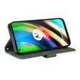 thumbnail image 4 of Case for Motorola Moto G9 Plus Leather Wallet Book Flip Folio Stand View Cover - Green, 4 of 5