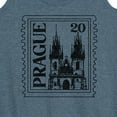 thumbnail image 3 of Instant Message - Prague Postage Stamp - Women's Racerback Tank Top, 3 of 6