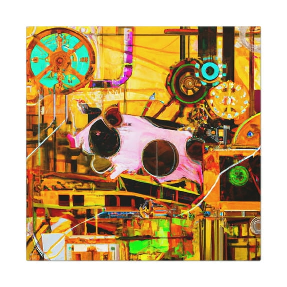 Guinea Pig Steampunked - Canvas