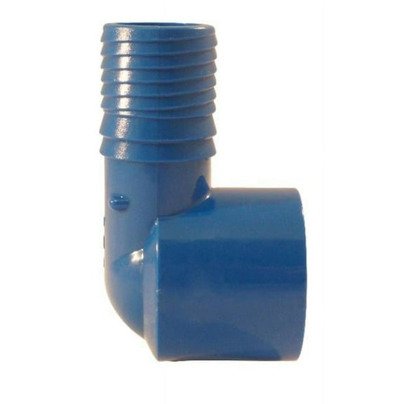 Blue Twisters 4814364 1 in. Insert x 1 in. Dia. FPT Polypropylene Elbow, Blue