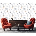 thumbnail image 4 of MuralsPrint Blue Fayee Floral Peel and Stick Floral Wallpaper, Eco-friendly Removable Wallpaper, Roll Length 10'L x 24''W, 4 of 5