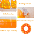 thumbnail image 3 of Inflatable Swim Ring, Durable Watermelon Shaped Summer Pool Beach Party Swimming Float Tube, Water Fun Summer Beach Swimming Float for Kids Adults Water Activity,Watermelon, 3 of 5