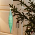 thumbnail image 6 of LGHDIWN 6 Pcs Christmas Finial Ornaments Shatterproof Plastic Finial Ball Drop Ornaments, Christmas Tree Hanging Decorations for Holiday, Vintage Drop Finial Pendant, 6 of 7